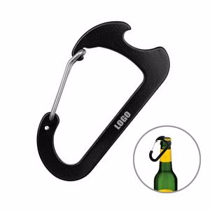 8# Keychain Carabiner With Integrated Bottle Opener