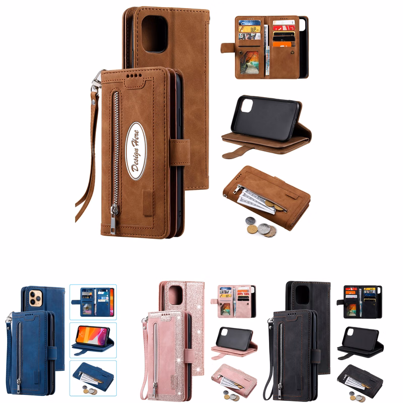 Multi-Functional Zipper Case for phone 15 Pro & Galaxy A54