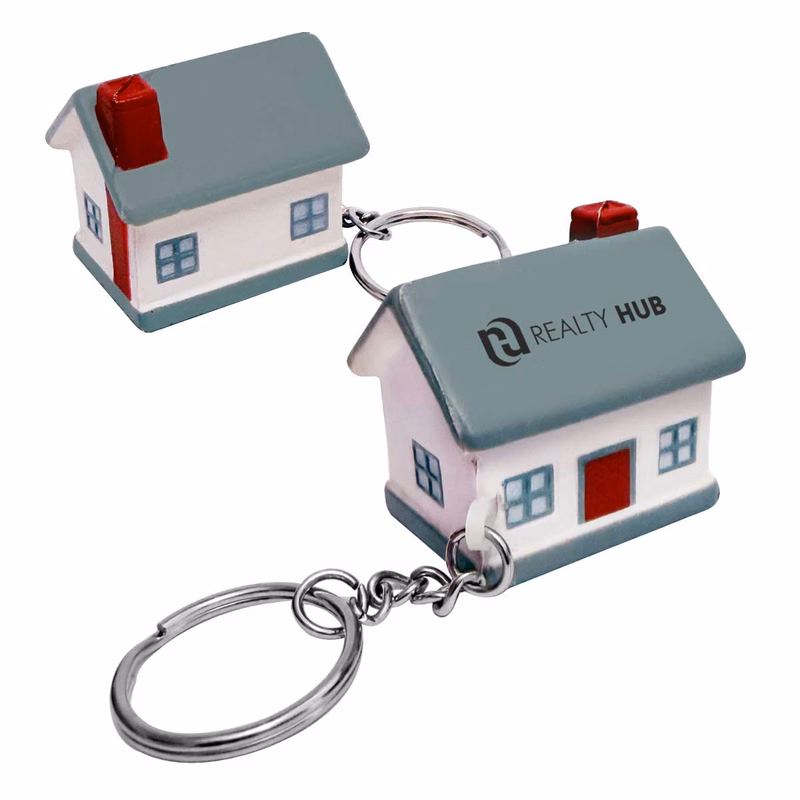 House Stress Reliever Keychain