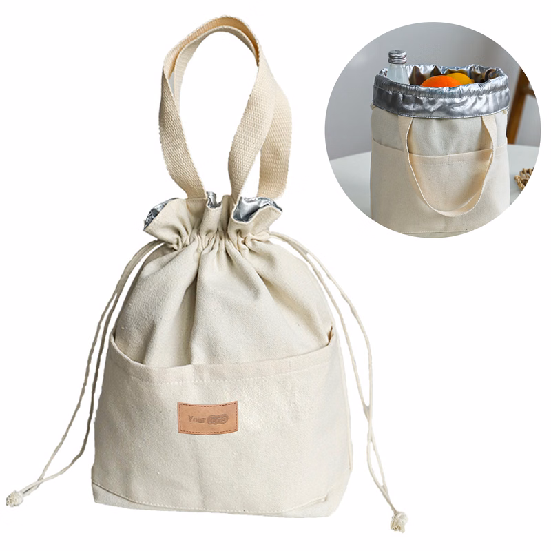 Canvas Hand-Held Strap Insulation Bag