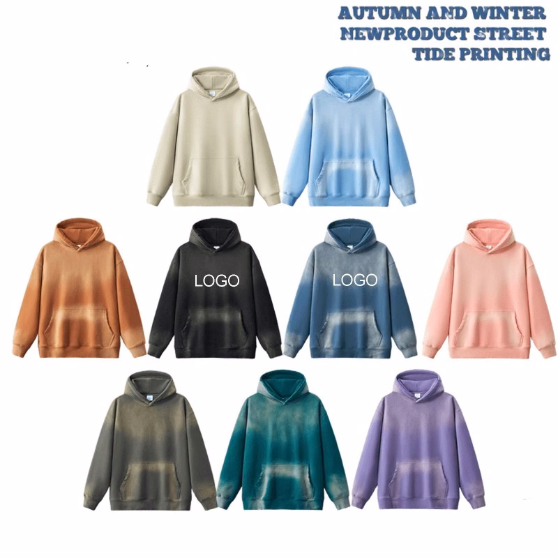 380G Unisex Acid Wash Hoodies