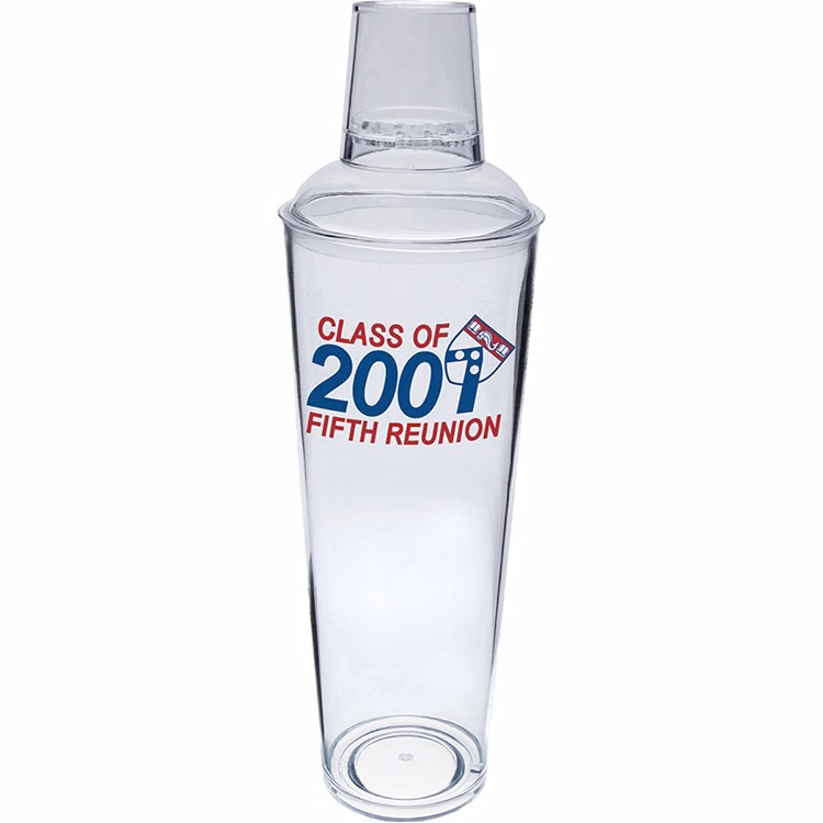 24oz 3 Piece Large Volume Plastic Cocktail Shaker