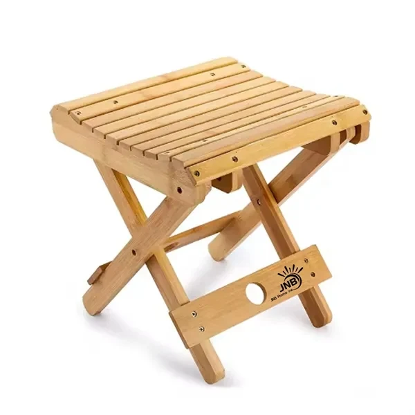 Stylish and Sustainable Bamboo Folding Stool 1