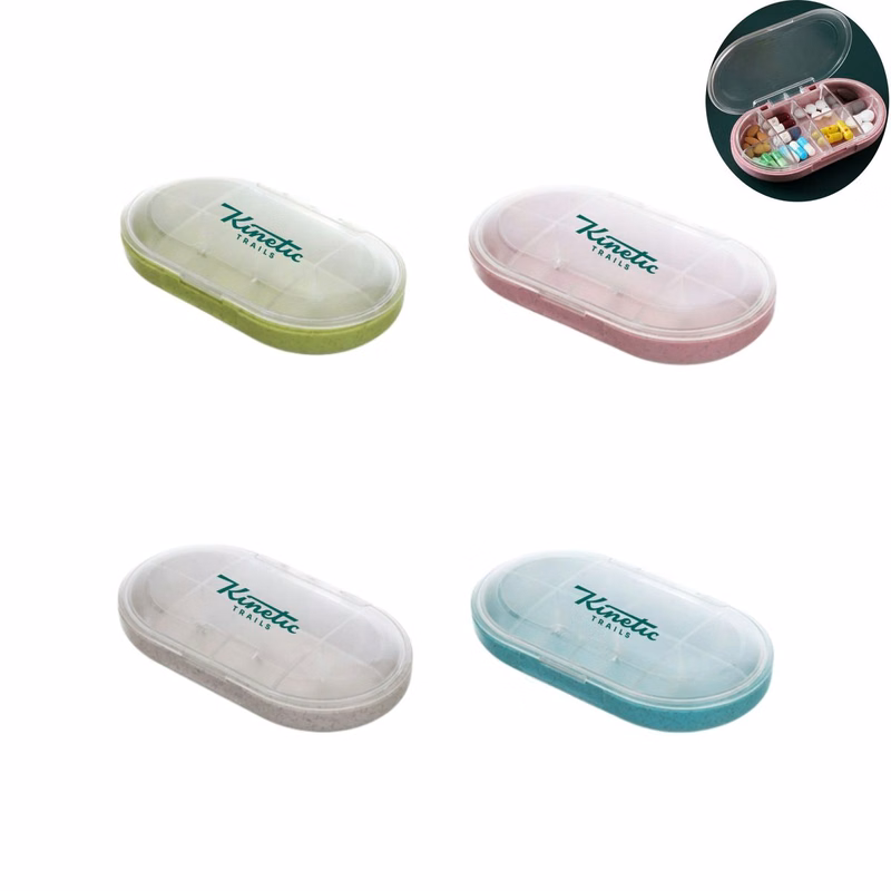 8 Compartments Medicine Dispenser Sealed Pill Box