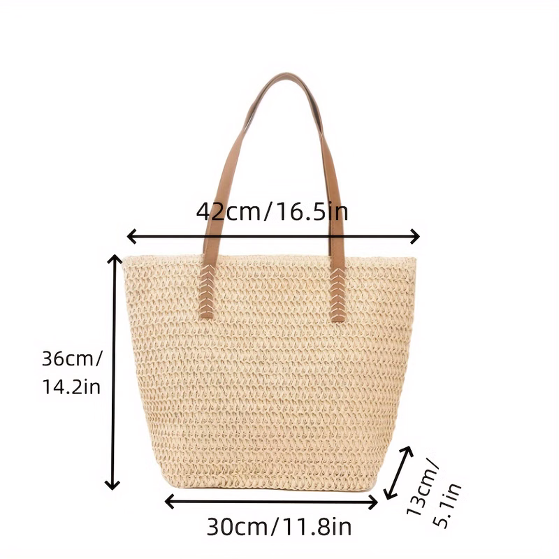 Straw Woven Tote Shoulder Bag