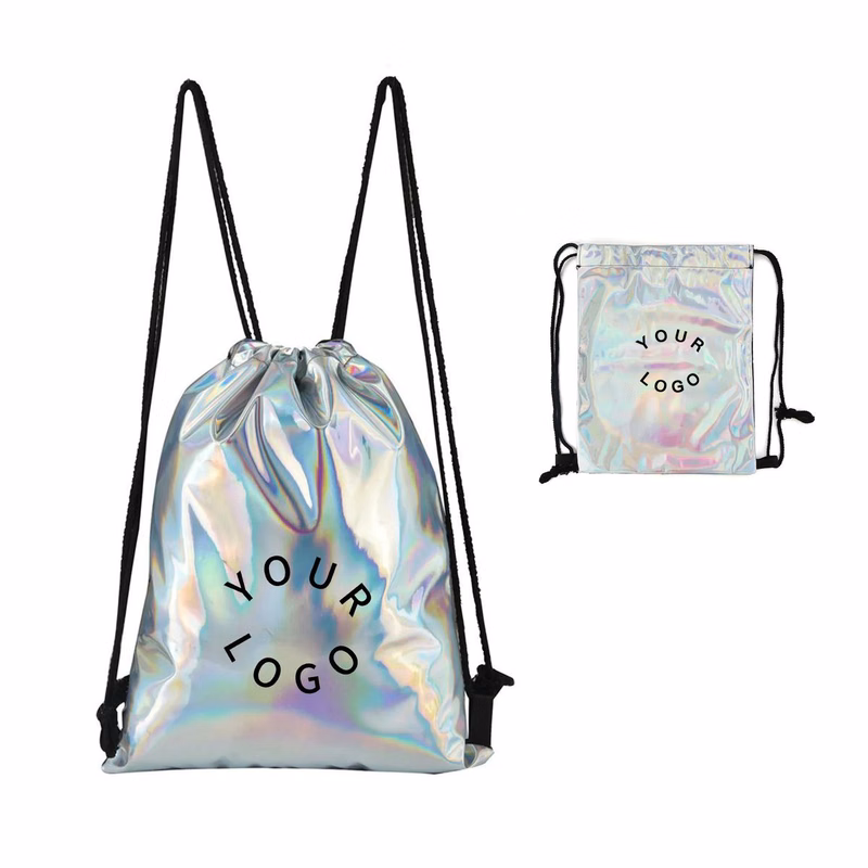 PU Drawstring Backpack with Lightweight Flexible Body
