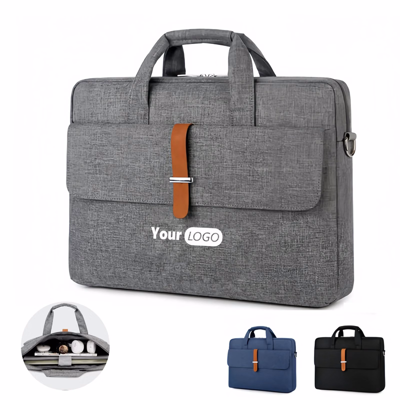 Nylon Laptop Bag, One Shoulder Crossbody Briefcase