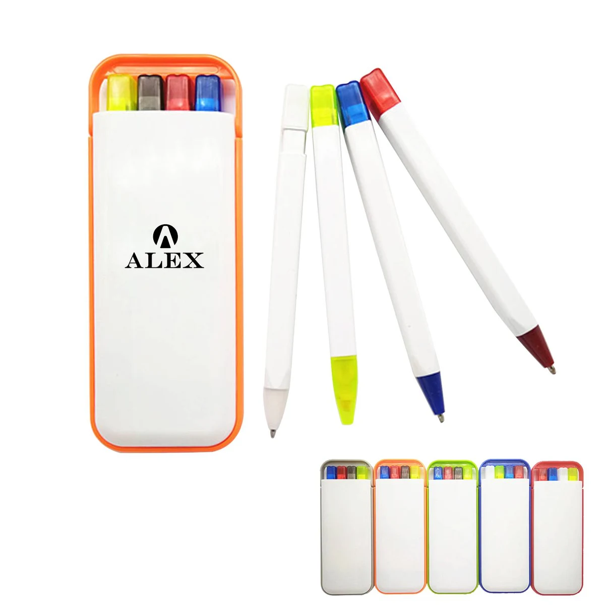 Ballpoint Pen Highlighter Pencil Combination Set 1