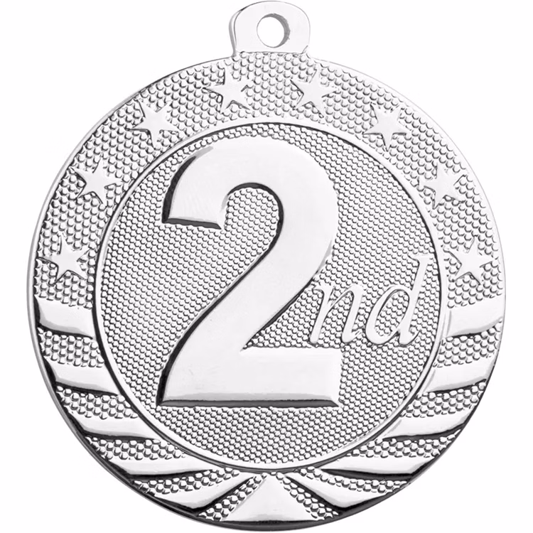 2" Starbrite Second Place Medal