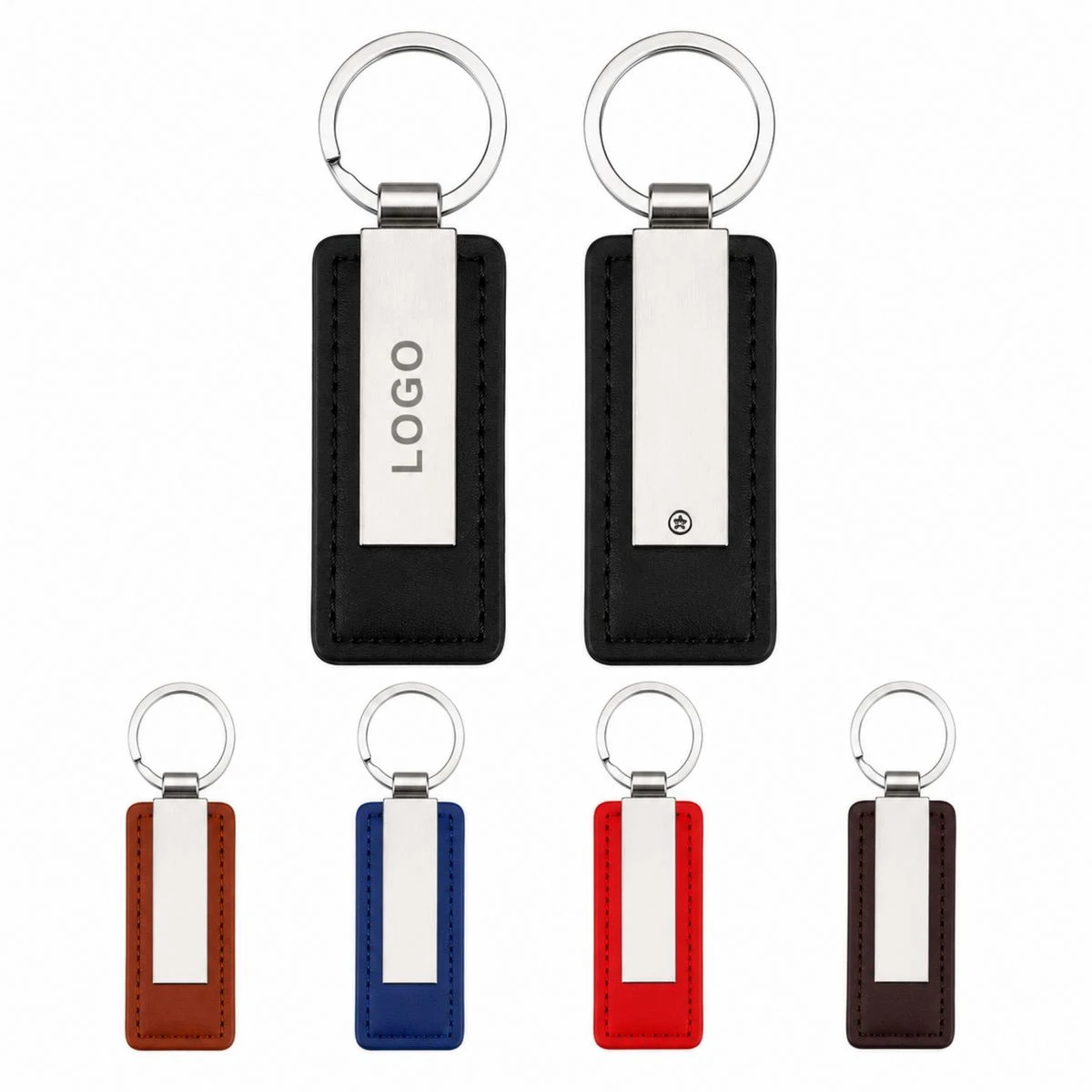 PU Leather Metal Car Keychain 1