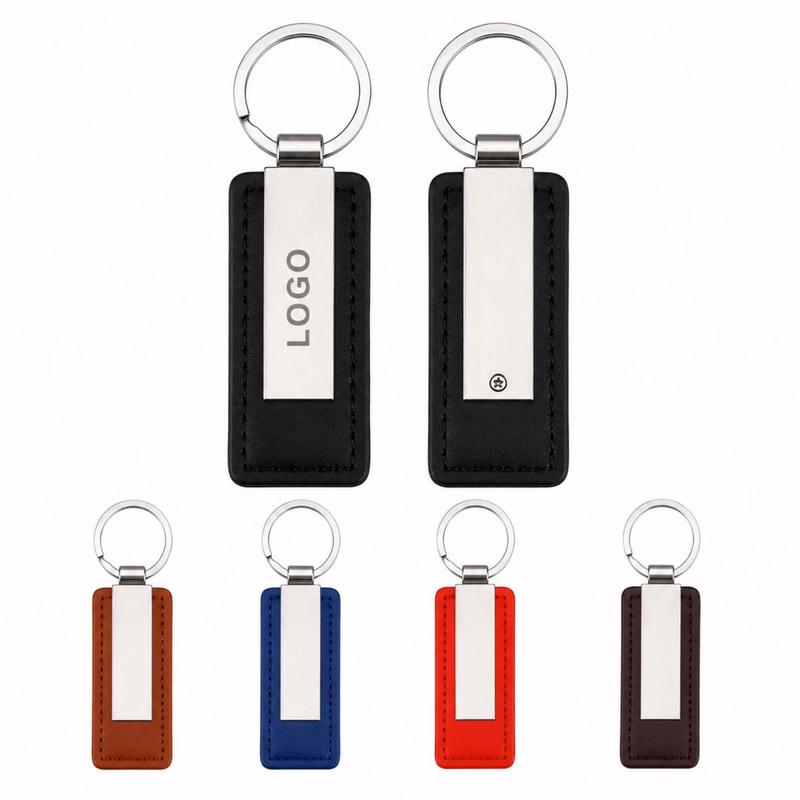PU Leather Metal Car Keychain