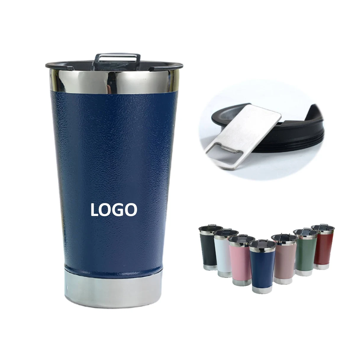 Stainless Steel 20oz Tumbler With Bottle Opener 1