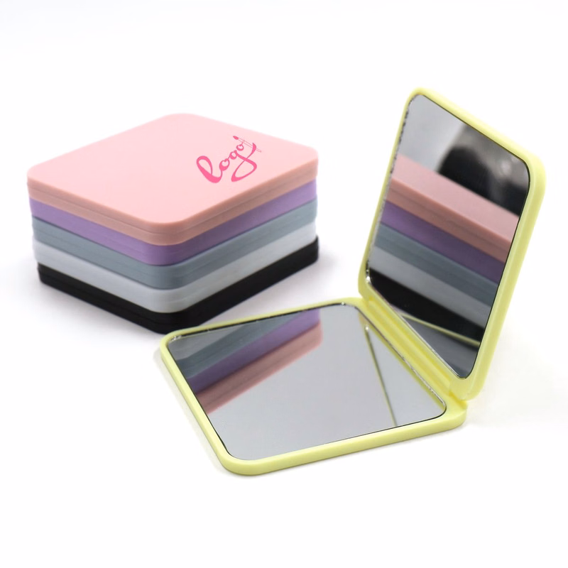 Double Side Compact Square Folding Mirror
