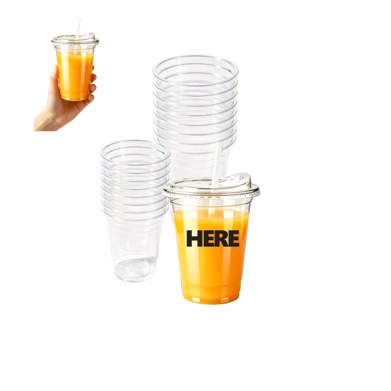 400ml Clear Food-Grade PET Drinking Cup