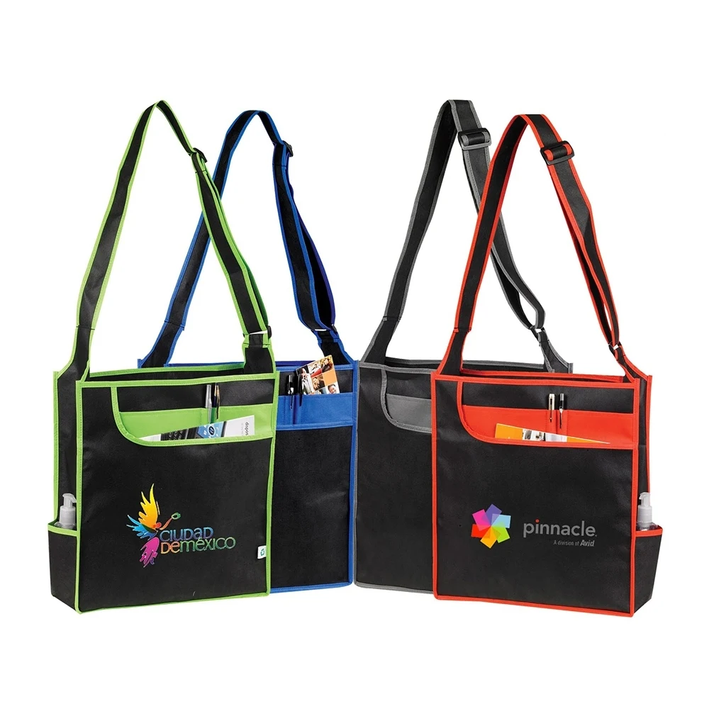 Multi-Pocket Messenger Shoulder Tote 1