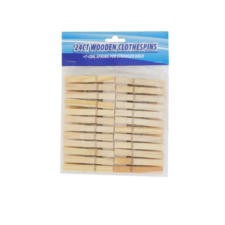 Wooden Clothespins 24ct 1