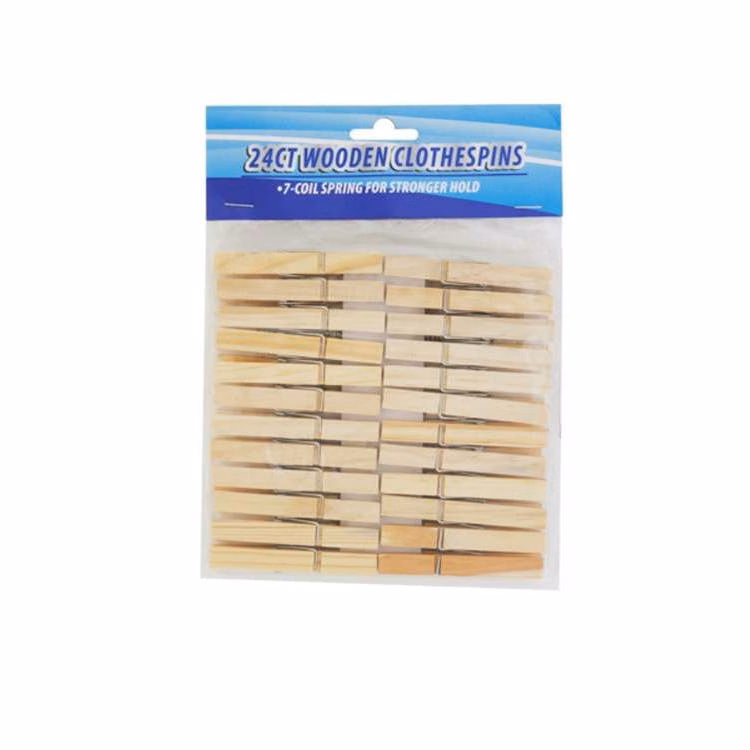 Wooden Clothespins 24ct