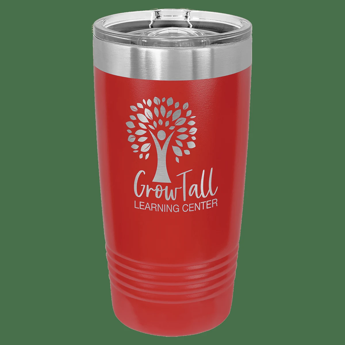 20 oz. Red Laser Engraved Polar Camel Ringneck Tumblers w/Slider Lid 1