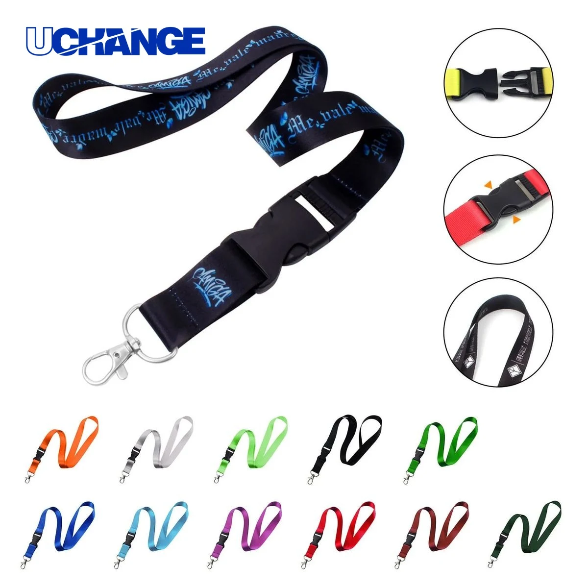 Lanyard Keychain with Detachable Buckle 1