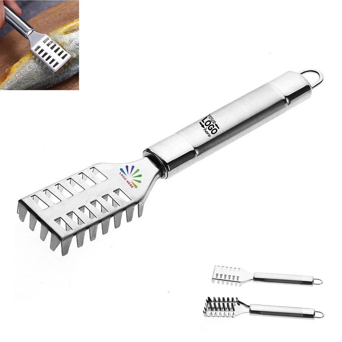 Full-Color Portable Fish Scaler Remover Brushes 1