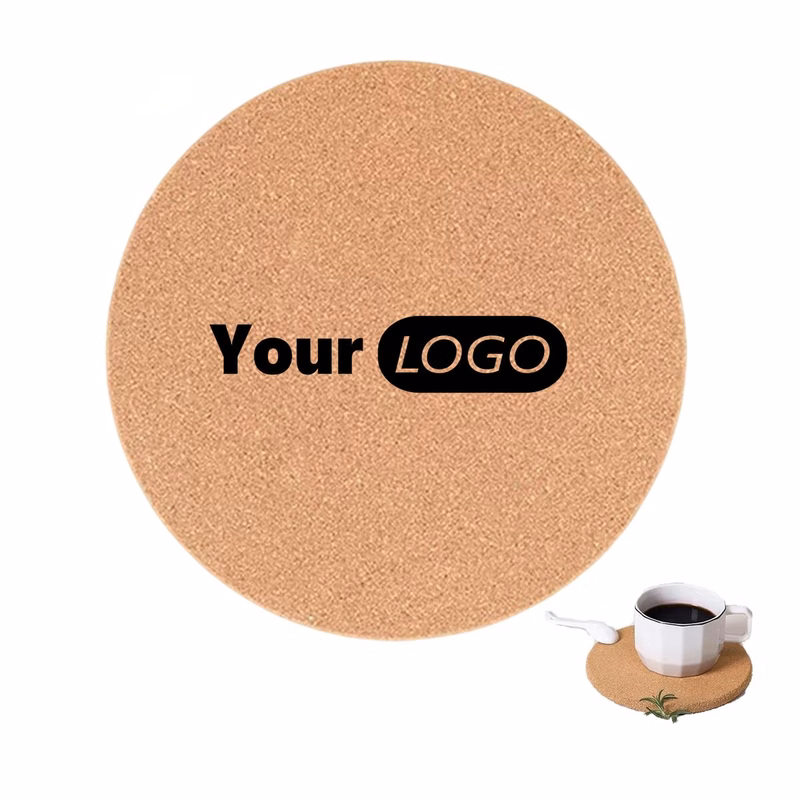 Round Cork Drink Coaster