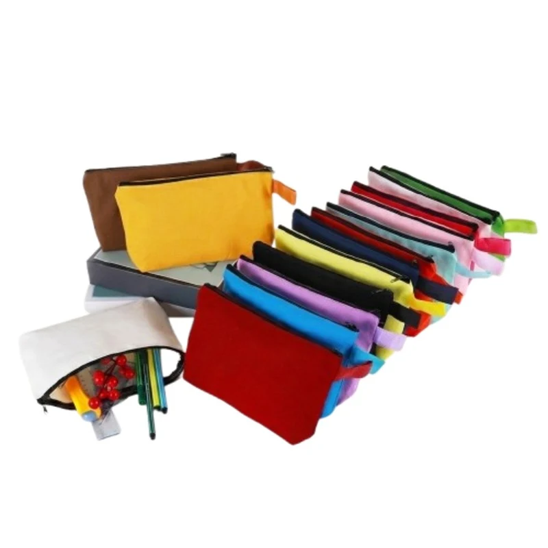 Cotton Canvas Zipper Pencil Case 1