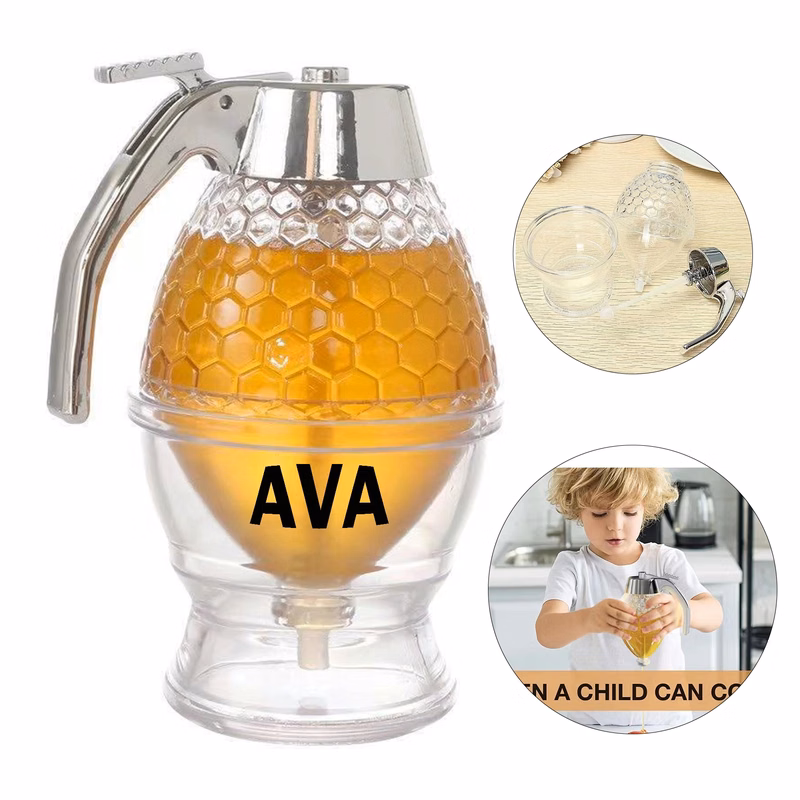 Acrylic Honey Jar Sugar Juice Dispenser