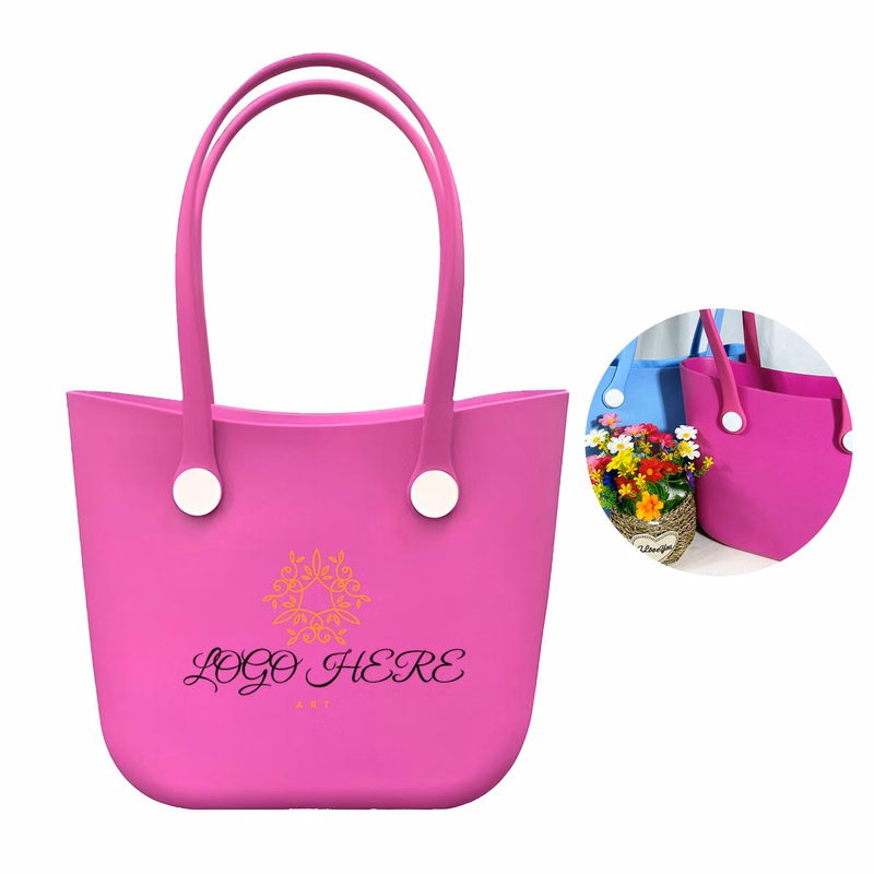 MOQ 20 Crescent Beach Tote Bag EVA Shoulder Basket for Outdoors