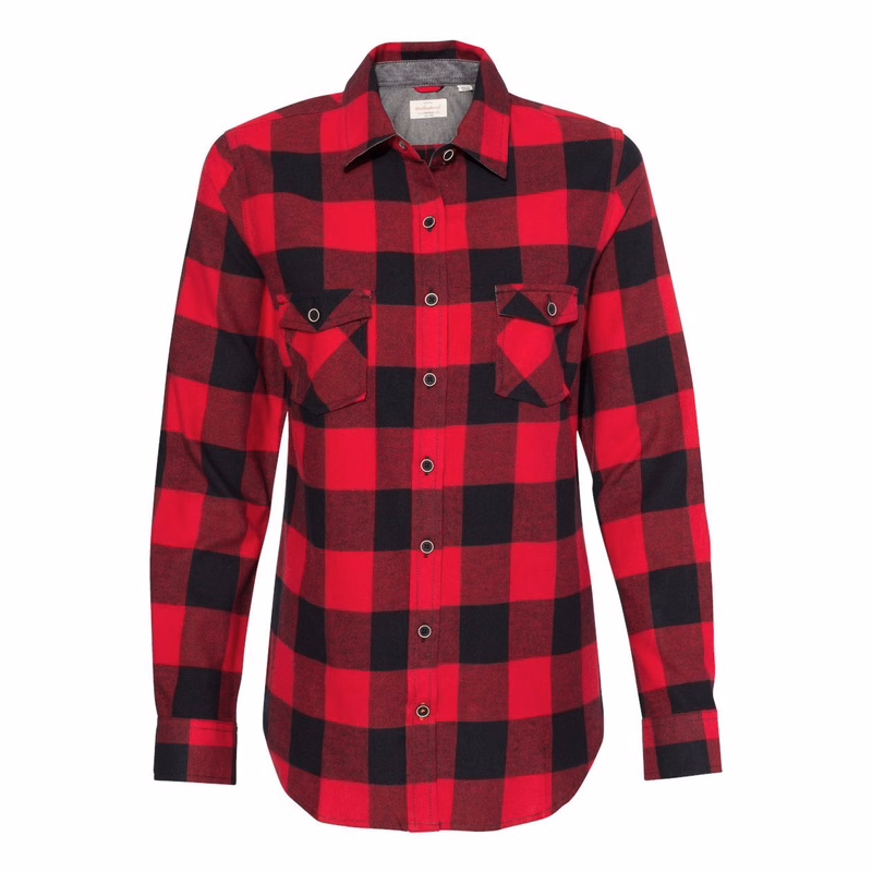 Women's Vintage Brushed Flannel Shirt - W164761