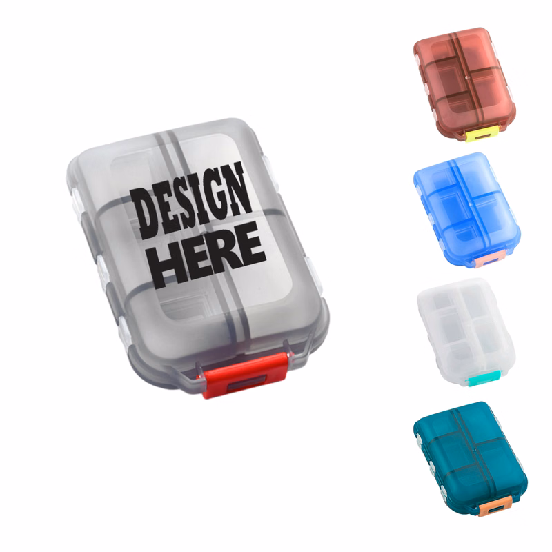 Custom 10-Slot Double Layer Pill Case