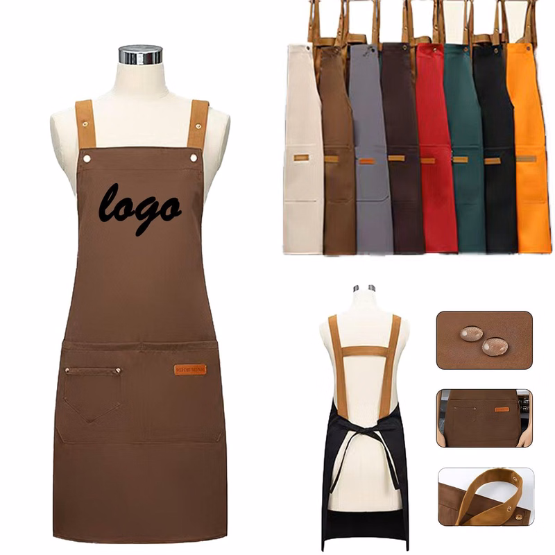 Polyester Multi Pocket Catering Work Apron
