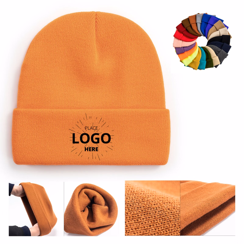 Solid Color Warm Knit Hat