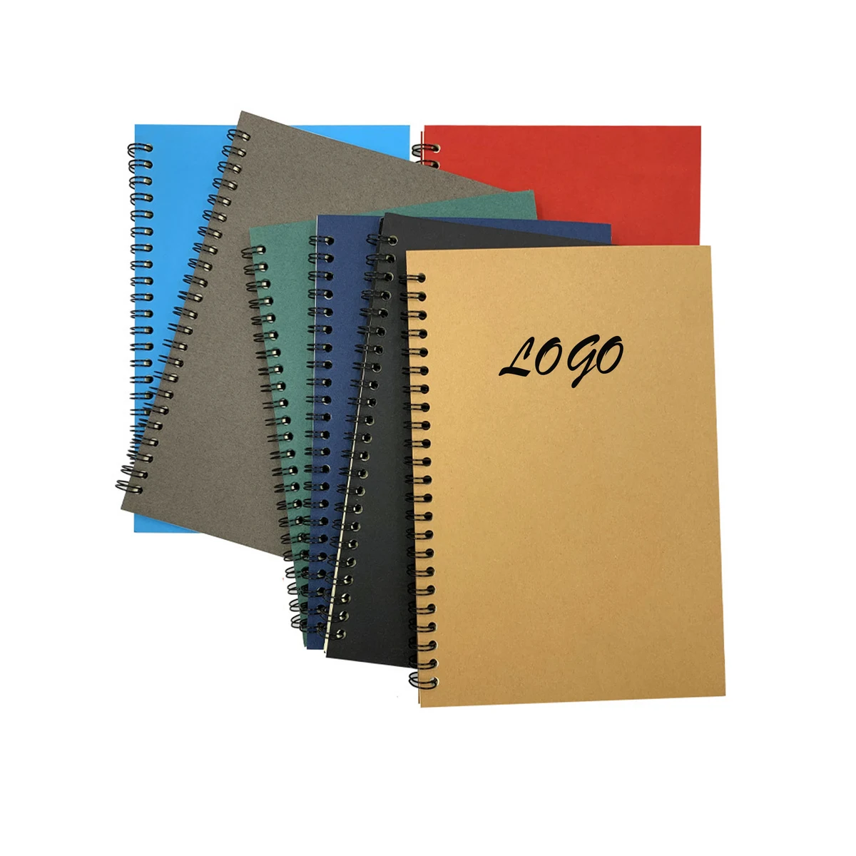 Retro Thick Kraft Paper Spiral Notebook A5 1
