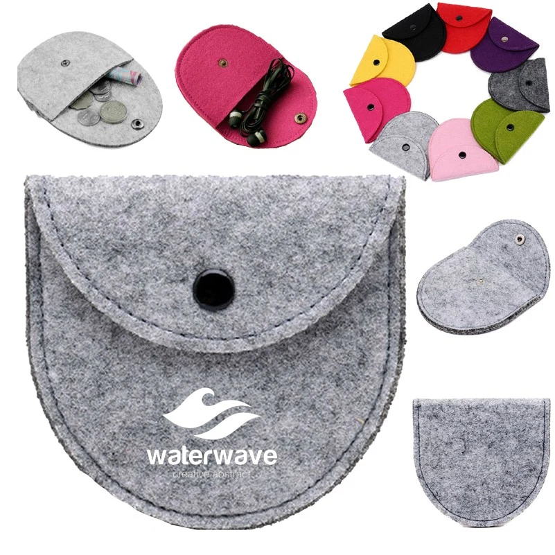Mini Felt Storage Coin Pouch Bag 1