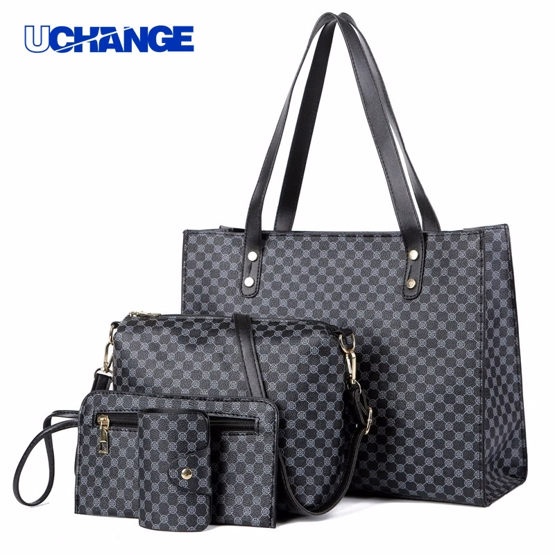 Satchel Purse Set 4-Piece Coordinated Fashion Carry