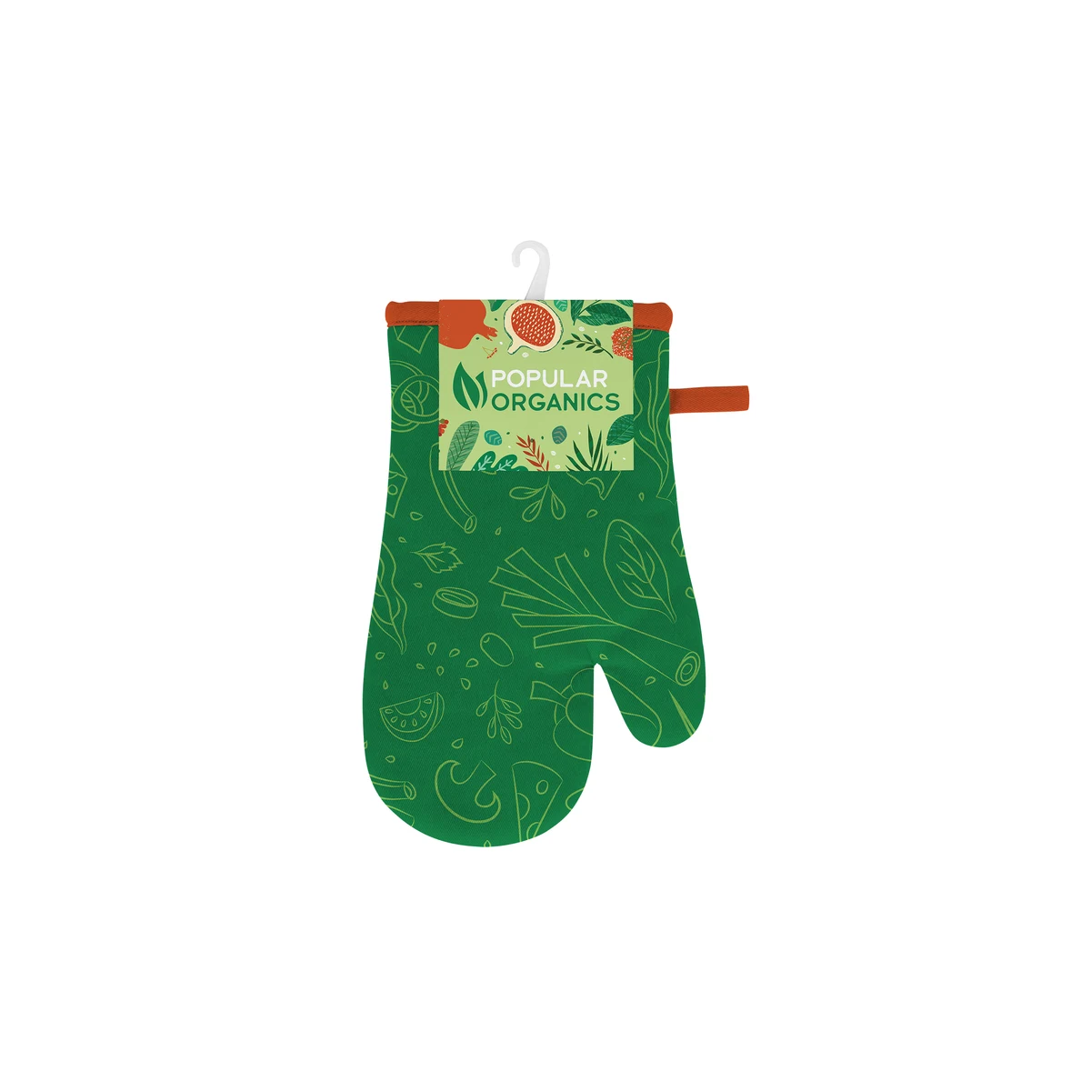 Two Cotton Oven Mitts with Hang Tag 1