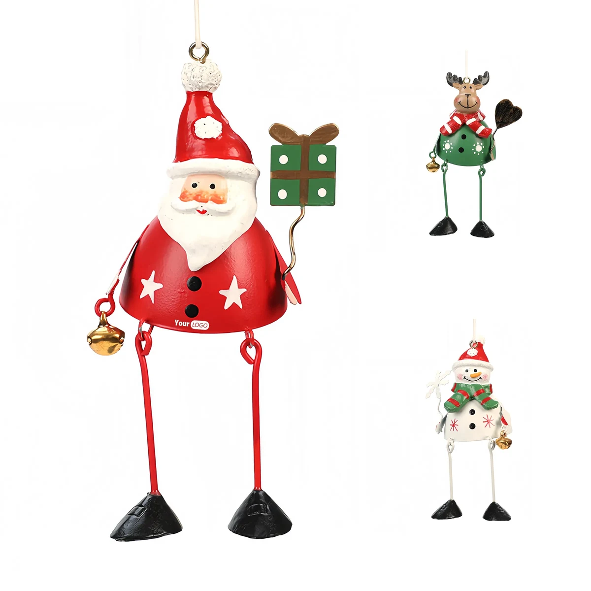 Iron Christmas Tree Santa Claus Ornament 1