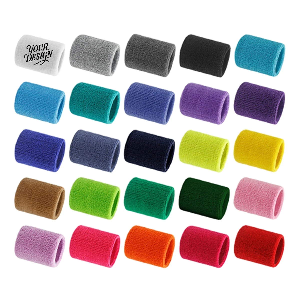 Elastic Sweat Absorbing Wristband 1