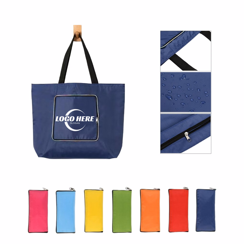 Waterproof Zipper Foldbale  Oxford Cloth Shopping Bag