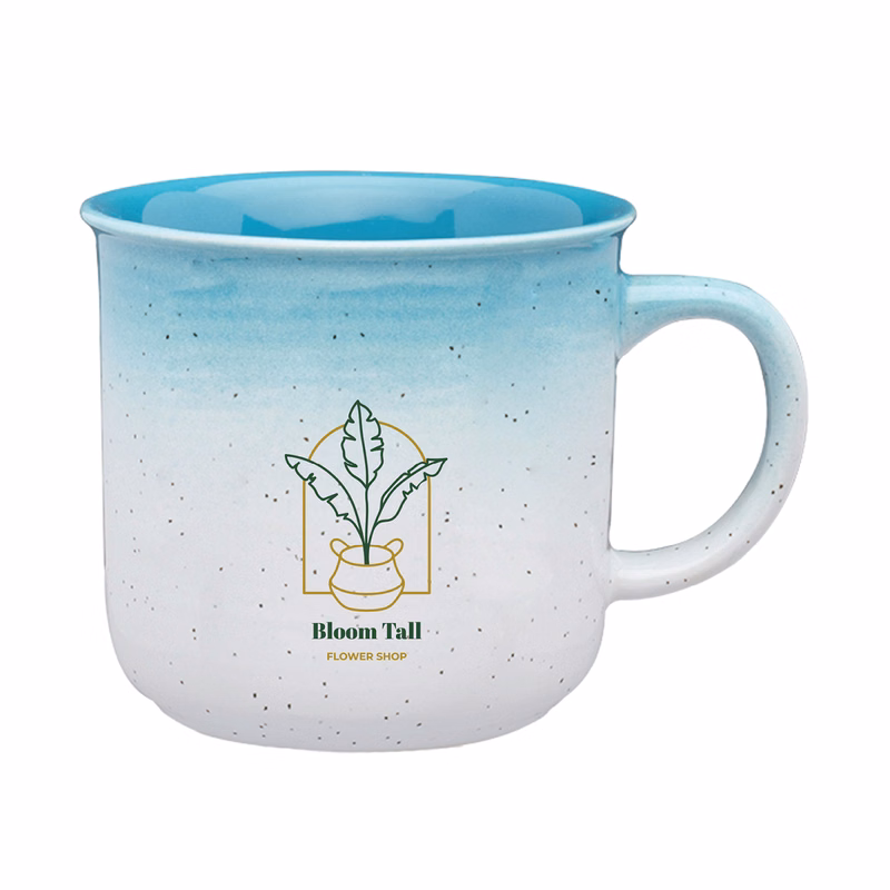 14 oz. Lucea Gradient Bistro Personalized Mugs(2 Color)