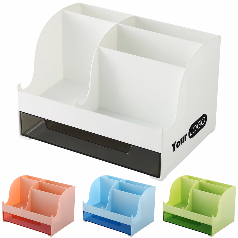 Plastic Multi Functional Desktop Storage Pen Holder