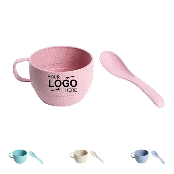 Custom 10 oz Eco Friendly Wheat Straw Coffee Mug — Sustainable Ceramic Drinkware 1