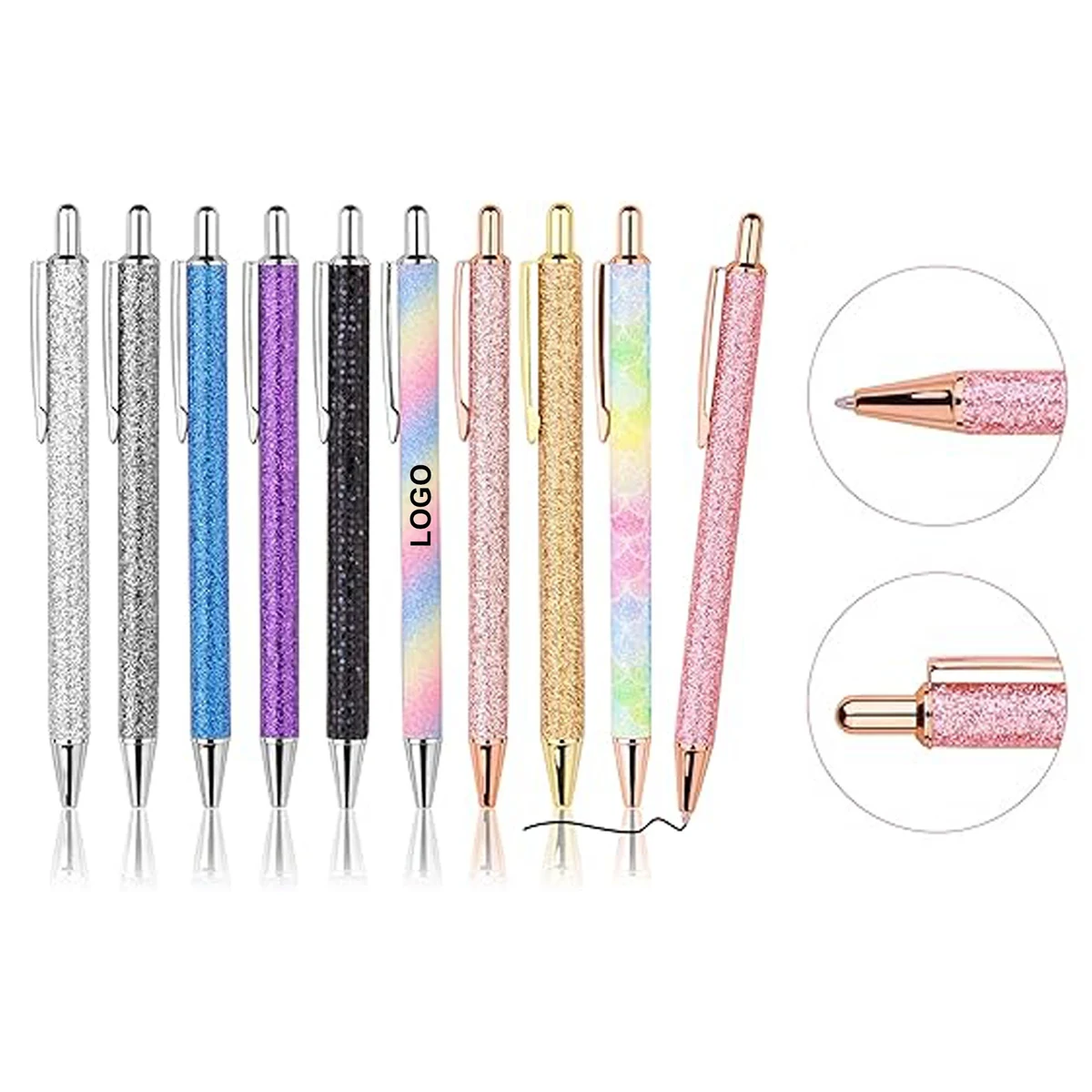 Bling Black Ink Ballpoint Pens 1
