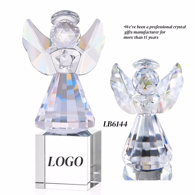 Crystal Angel Figurines Gifts for Christmas Hanging Decor