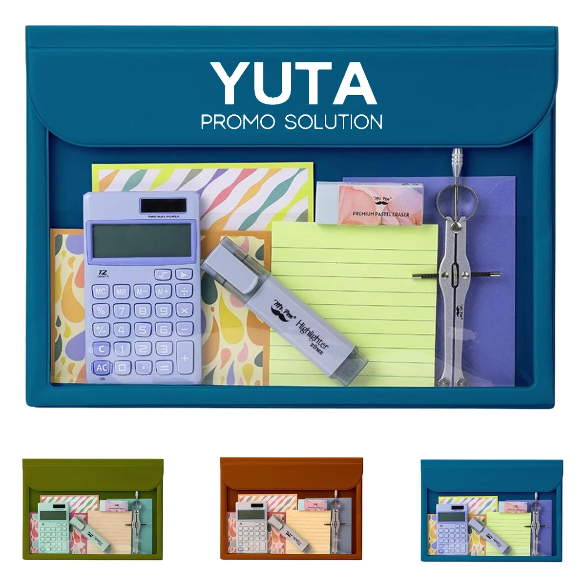 A4 Plastic Clear Magnetic Closure File Folder 1