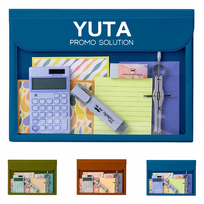 A4 Plastic Clear Magnetic Closure File Folder