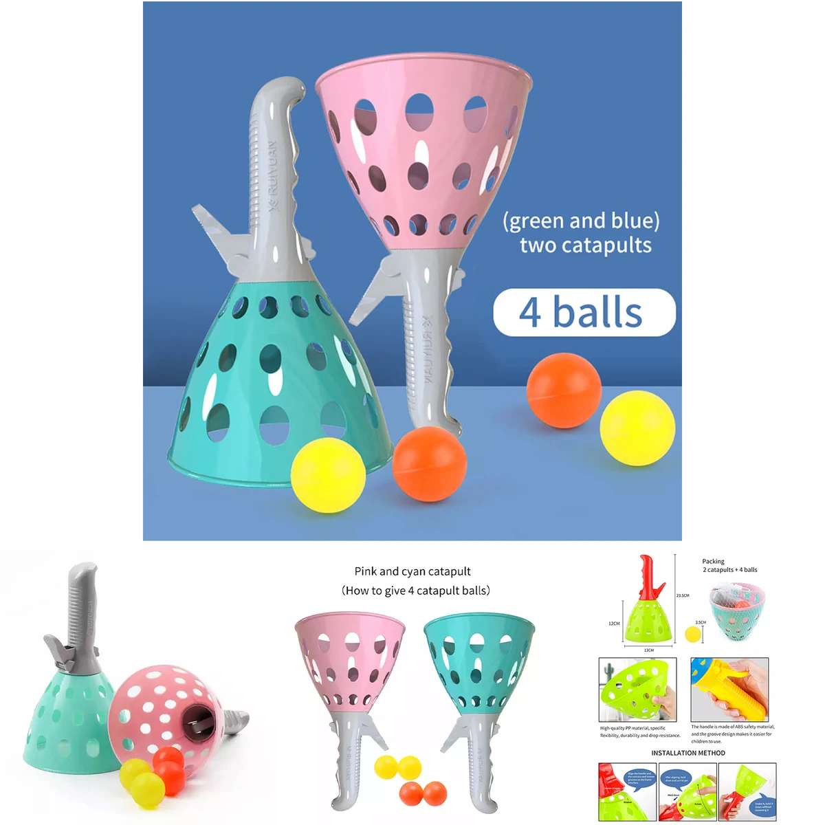 Outdoor Sports Children Elastic Catapult Ball Toy 1