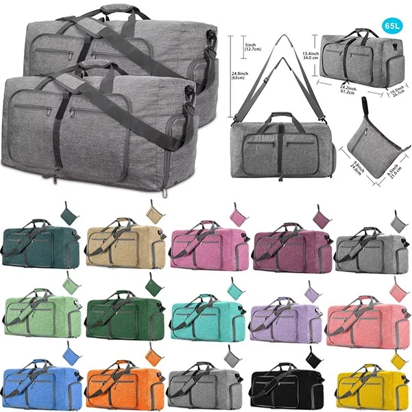 17Gal Travel Duffel Bag Water-Proof Folding Suitcase 1