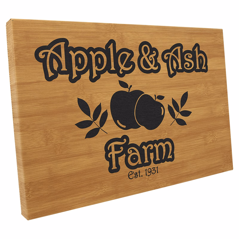 12" x 18" Bamboo Leatherette Wall Decor with Sawtooth Hanger