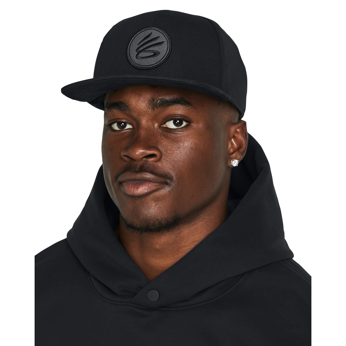 Curry Flat Brim Men's Snapback Cap, custom hat with logo imprint 1